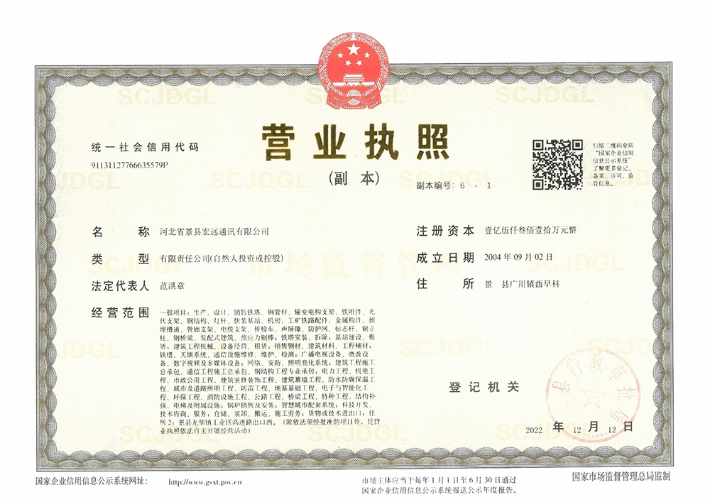 企业营业执照